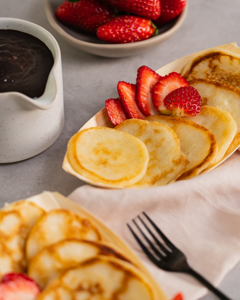 Pancakes mit Schokosauce