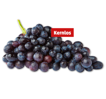 Dunkle, kernlose Tafeltrauben