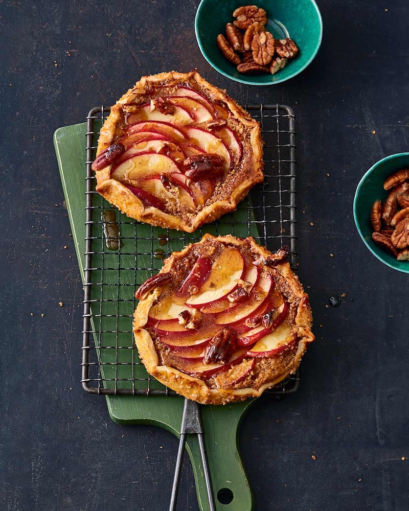 Apfel-Galettes mit Waldhonig
