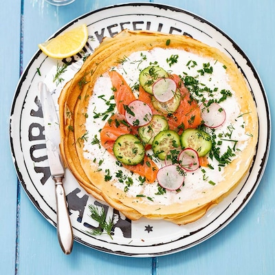 Dieses Bild zeigt die fertigen Pfannkuchen.