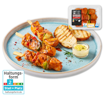 GRILLPARTY Frische Hähnchen-Mini-Schaschliks