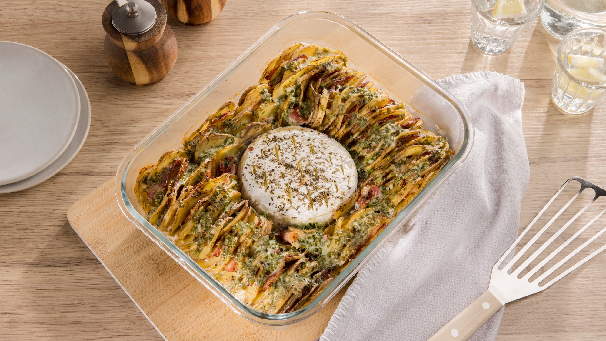 Dieses Bild zeigt das fertigen Kartoffelauflauf.