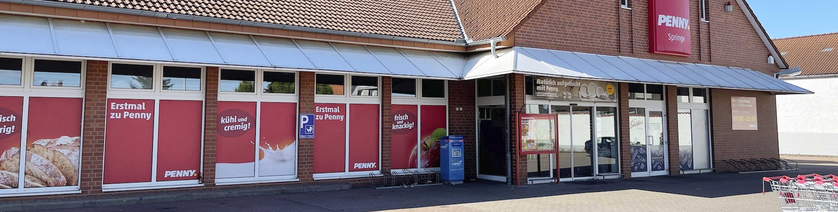 Sie sehen den Eingang vom Penny Markt in Springe, Hamelner Str. 6