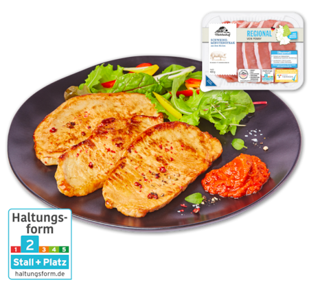 MÜHLENHOF REGIONAL Frische Schweine-Minutensteaks