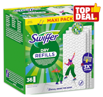 SWIFFER Tanz den Staub weg Trockene Bodenwischtücher*