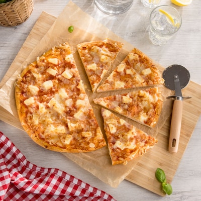 Dieses Bild zeigt unsere Pizza Hawaii.