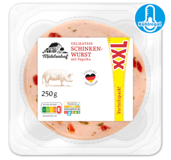 MÜHLENHOF Delikatess Schinkenwurst mit Paprika*
