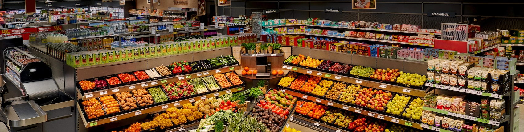 Obst- & Gemüseabteilung eines PENNYs mit neuem Marktkonzept