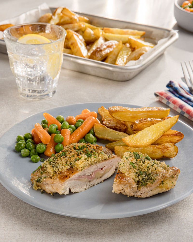 Dieses Bild zeigt das fertige Cordon Bleu.