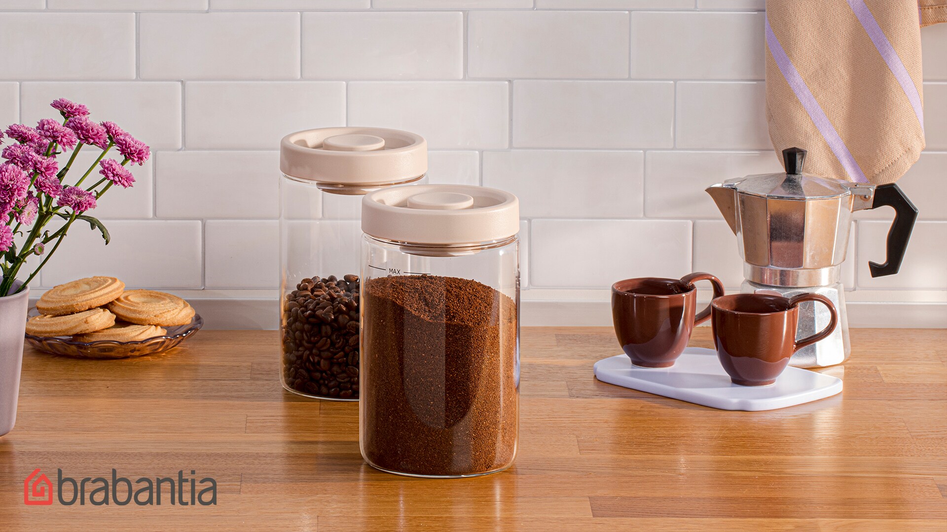 Teaser für die Vorratsboxen mit Kaffee