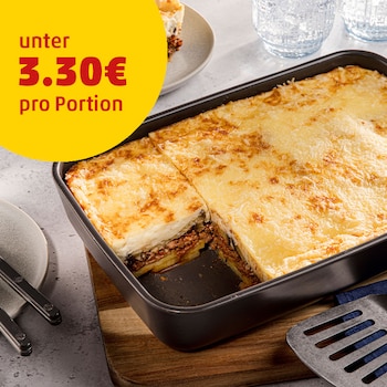 Auf diesem Bild siehst unser fertiges Moussaka.