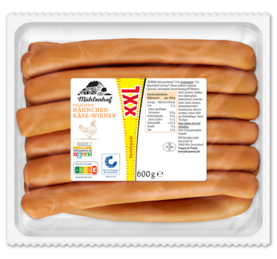 MÜHLENHOF Delikatess Hähnchen-Käse-Wiener*