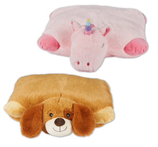 Kinder-Tierkissen oder Baby-Kuscheldecke mit Kissen 5.99