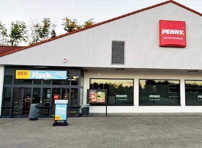 Sie sehen den Eingang vom Penny Markt in Hagen - Altenhagen, Alexander Strasse 18-20