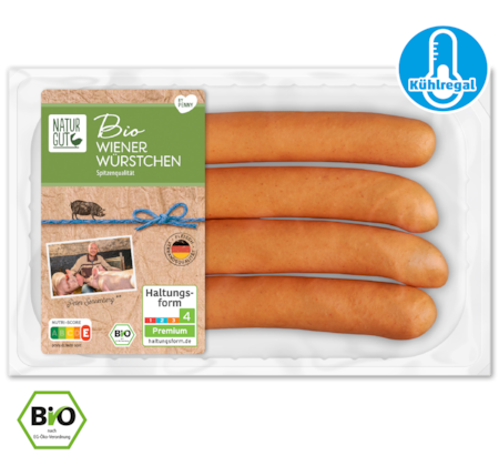 NATURGUT Bio Wiener Würstchen oder Geflügel Wiener
