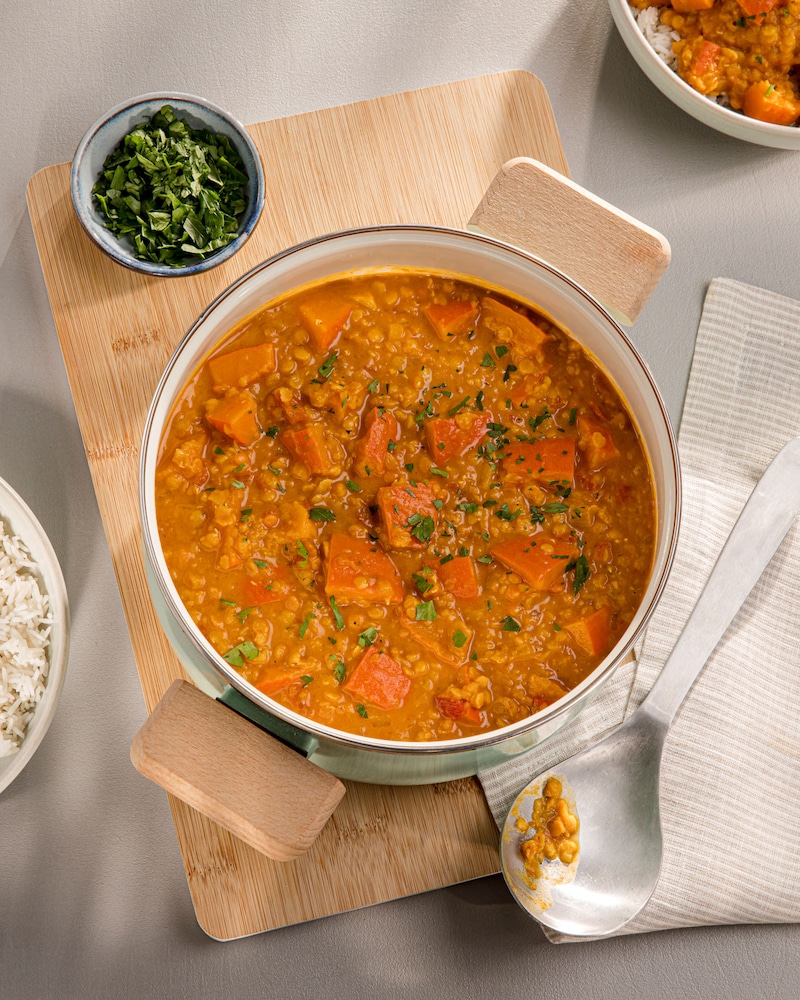 Dieses Bild zeigt das fertige Curry.