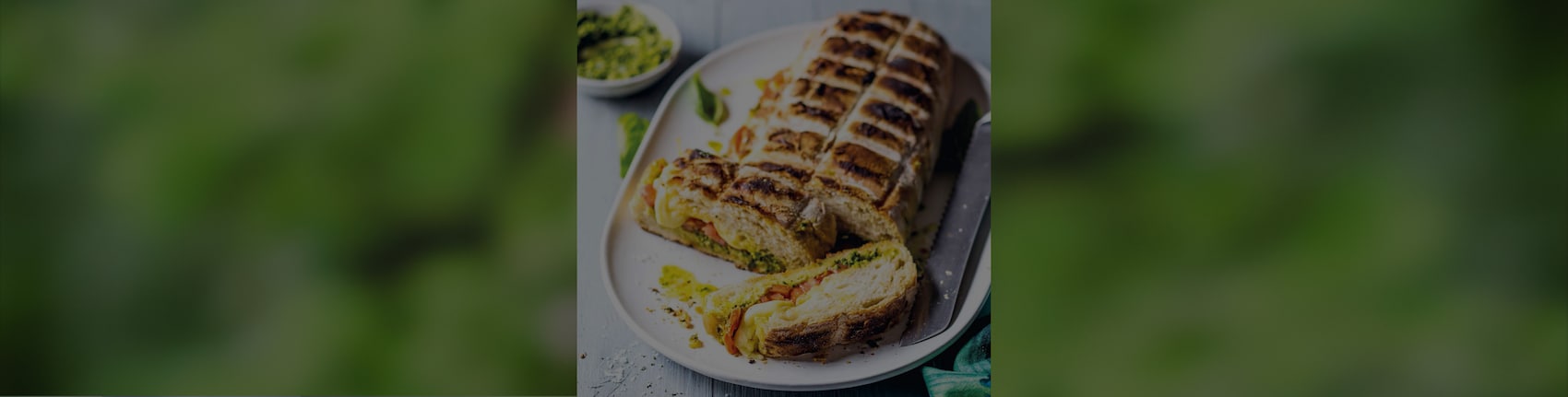 Dieses Bild zeigt unser Ciabatta vom Grill.