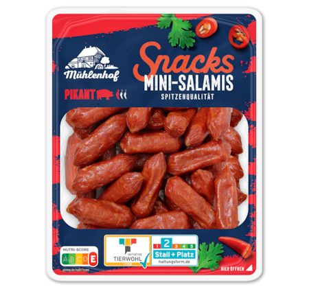 MÜHLENHOF Snacks Mini-Salamis Pikant