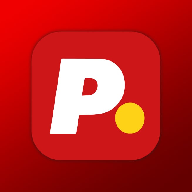 Eine gelbe Sprechblase mit "Stimmt so!" vor einem grünen Hintergrund