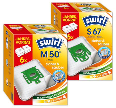 SWIRL Staubfilterbeutel-Jahrespackung*
