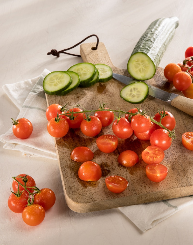 Dieses Bild zeigt Kirschtomaten.