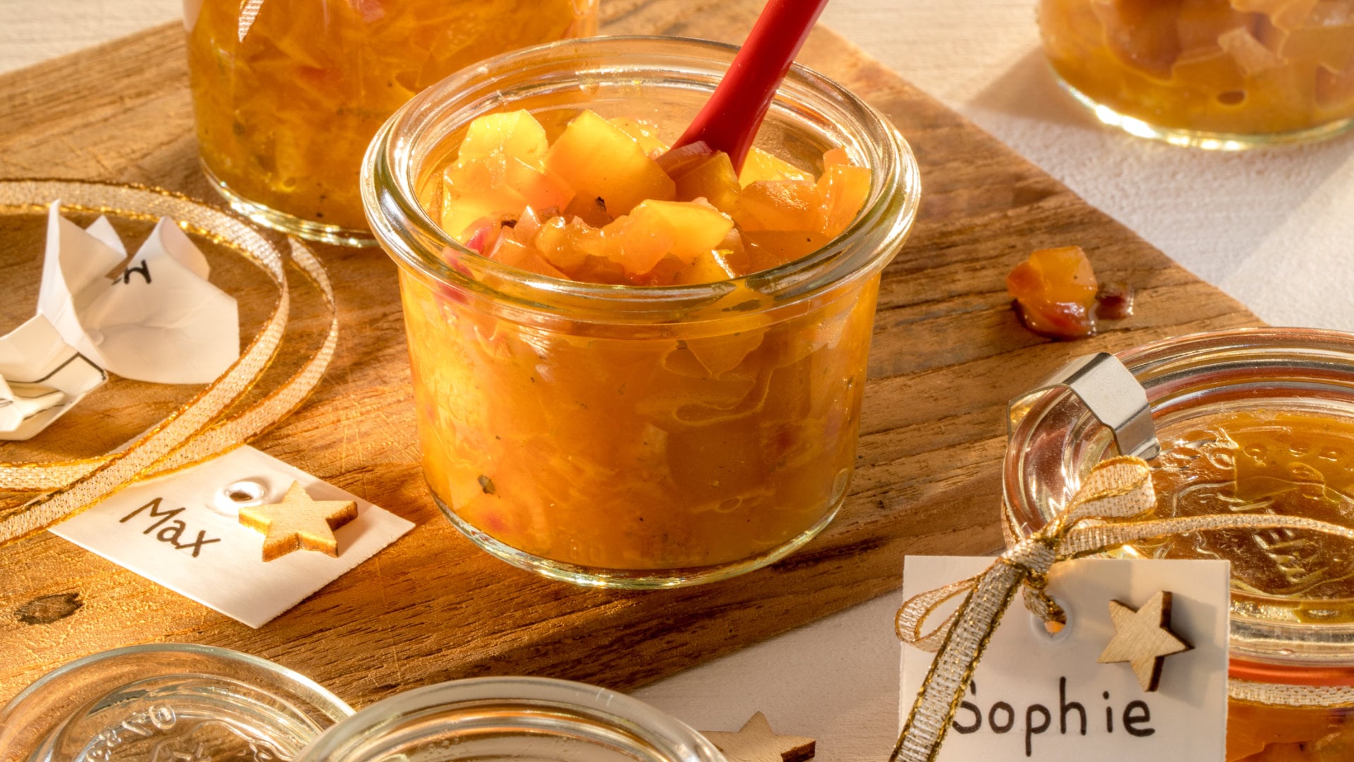Leckeres Mango Chutney im Glas