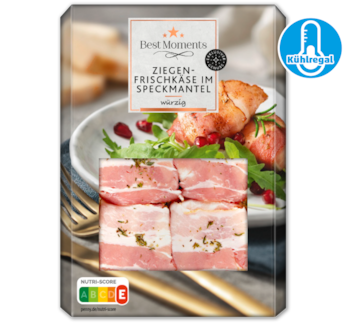 BEST MOMENTS Würziger Ziegenkäse im Speckmantel*