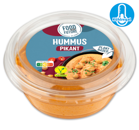 FOOD FOR FUTURE Humus Natur oder Pikant