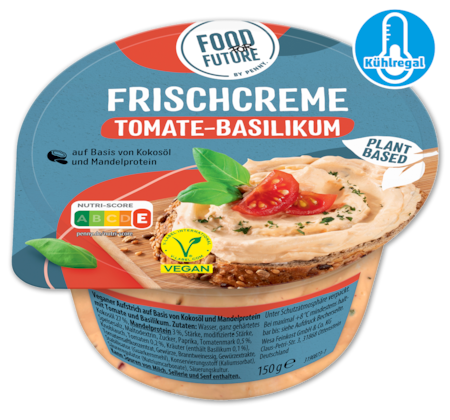 FOOD FOR FUTURE Vegane Frischcreme Tomate-Basilikum