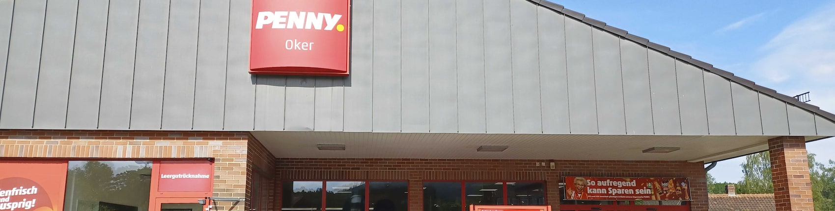 Sie sehen den Eingang vom Penny Markt in Goslar, Wehrdamm 10