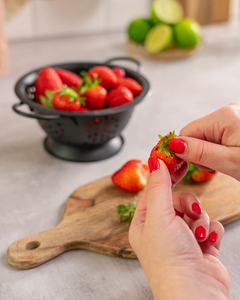 Dieses Bild zeigt die Erdbeeren.