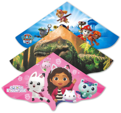 GÜNTHER PAW PATROL oder GABBY'S DOLLHOUSE Drachen für Kinder 4.99