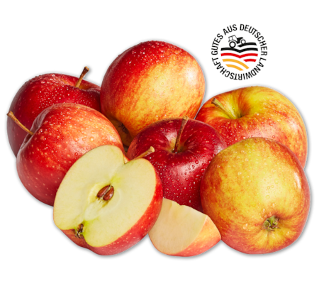 Deutsche rote Äpfel