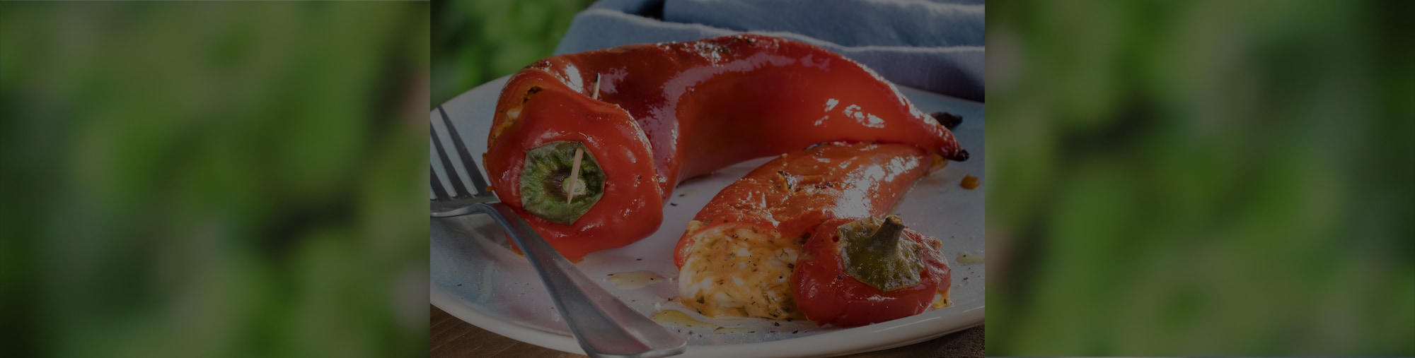 Dieses Bild zeigt unsere vegan gefüllte Paprika.