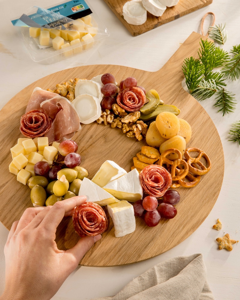 Dieses Bild zeigt unseren essbaren Weihnachtskranz.