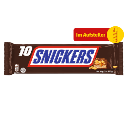 SNICKERS oder TWIX Schokoriegel*