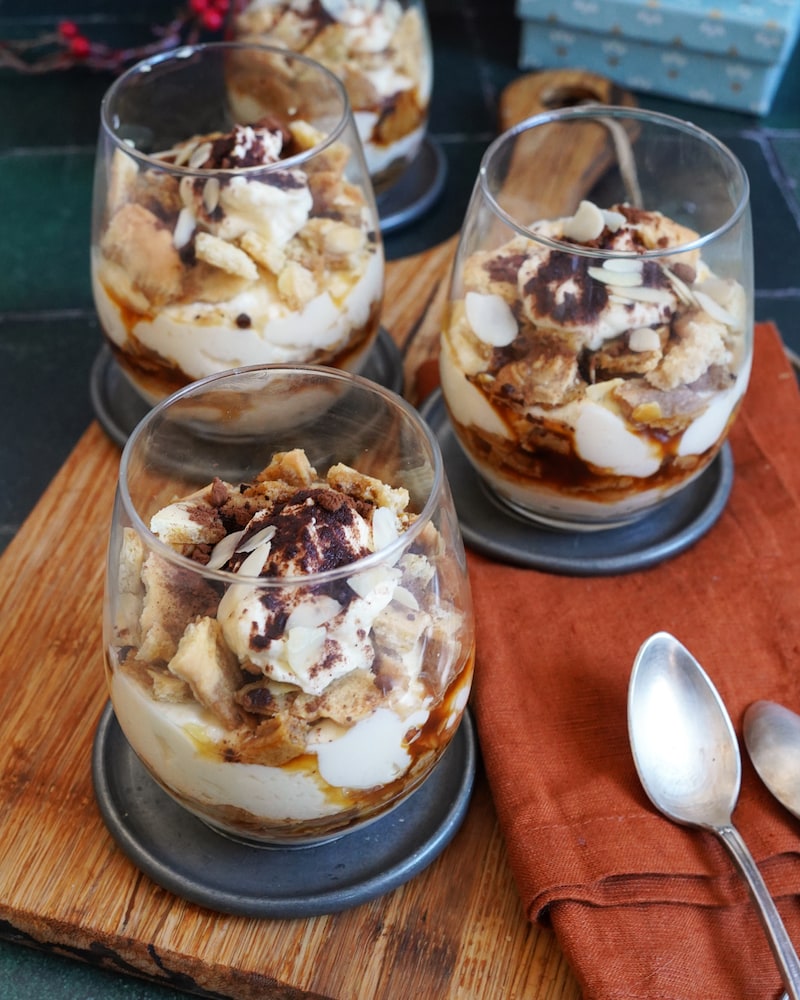Dieses Bild zeigt das fertige Spekulatius Tiramisu.