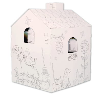 COLLECTINO Mal-und-Spiel-Haus aus Pappe 19.99
