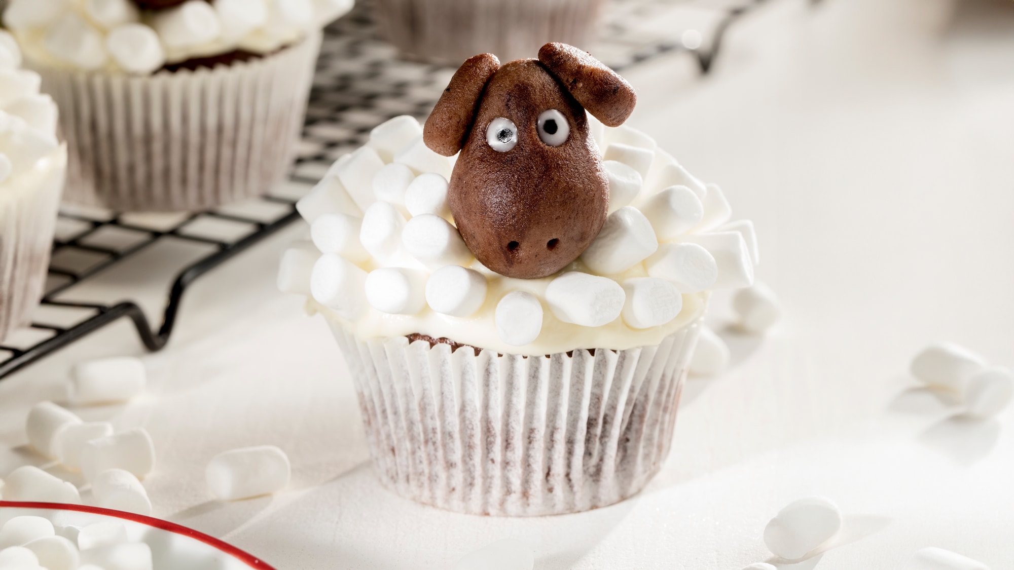 Schäfchen-Cupcakes