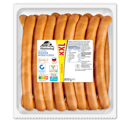 MÜHLENHOF Delikatess Wiener Würstchen XXL