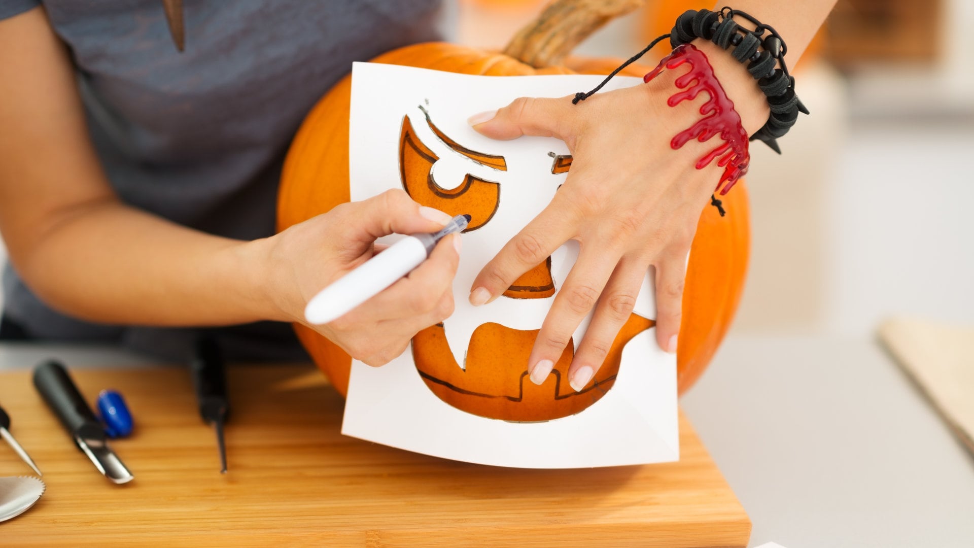 Vorlage zum Kürbis schnitzen