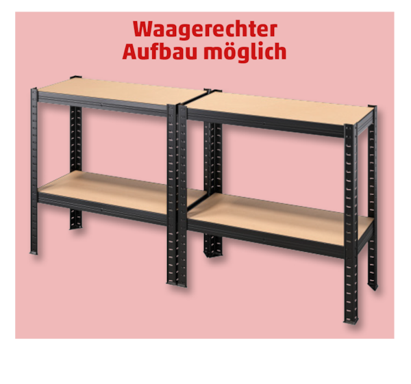 PURE WORK Metall-Schwerlastregal BLACK 9.99