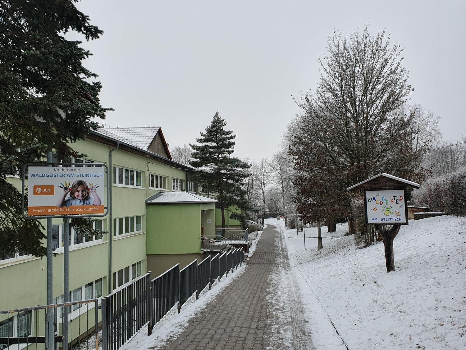 Ausblick auf den Kindergarten
