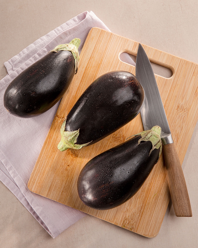 Dieses Bild zeigt die ganze Aubergine.