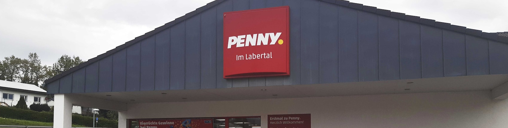 Sie sehen den Eingang vom Penny Markt in Mallersdorf-Pfaffenberg, Hohenbruckanger 1