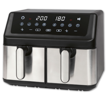 PROFI COOK Doppelkammer-Heißluftfritteuse 1296 H inox*
