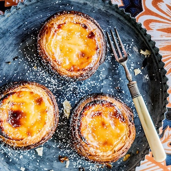 Dieses Bild zeigt wie die fertigen Pastéis de Nata.