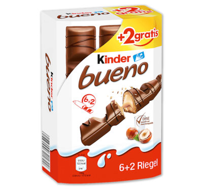 FERRERO Kinder bueno +2 gratis 2.49