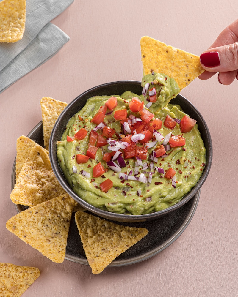 Dieses Bild zeigt die fertige Guacamole.