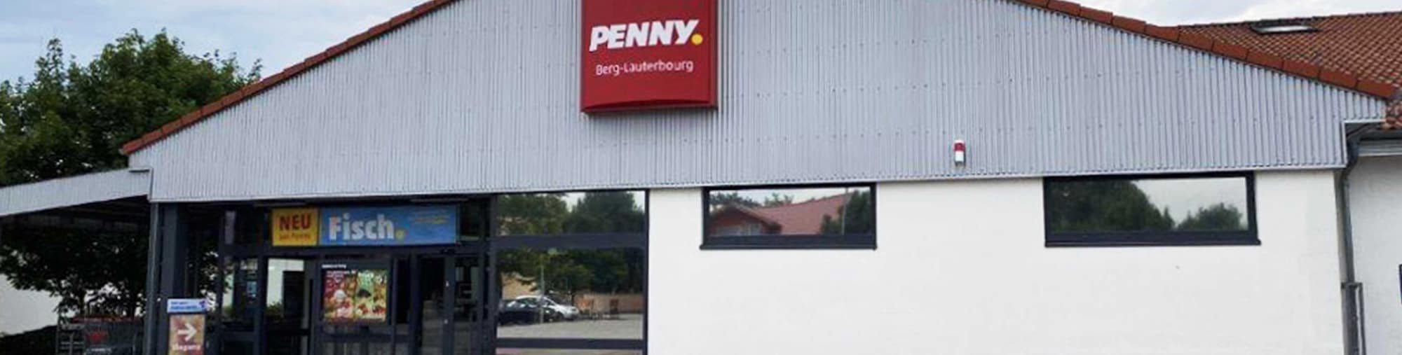 Sie sehen den Eingang vom Penny Markt in Berg (Pfalz), Muehlacker 2